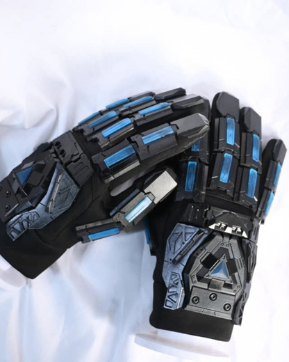 Futuristic Cyberpunk Fluorescent Tactical Gloves