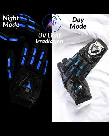 Futuristic Cyberpunk Fluorescent Tactical Gloves