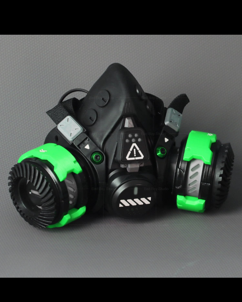 Futuristic Sci-Fi Cosplay LED Light-Up Goggles Mechanical Mask