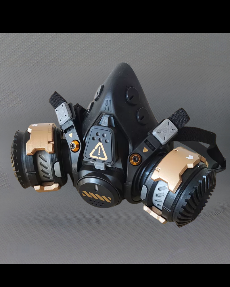 Futuristic Sci-Fi Cosplay LED Light-Up Goggles Mechanical Mask