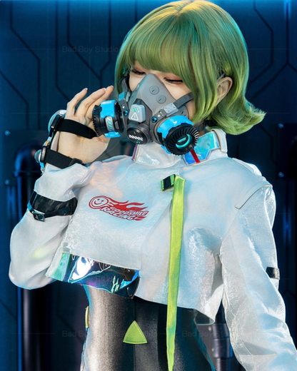 Futuristic Sci-Fi Cosplay LED Light-Up Goggles Mechanical Mask