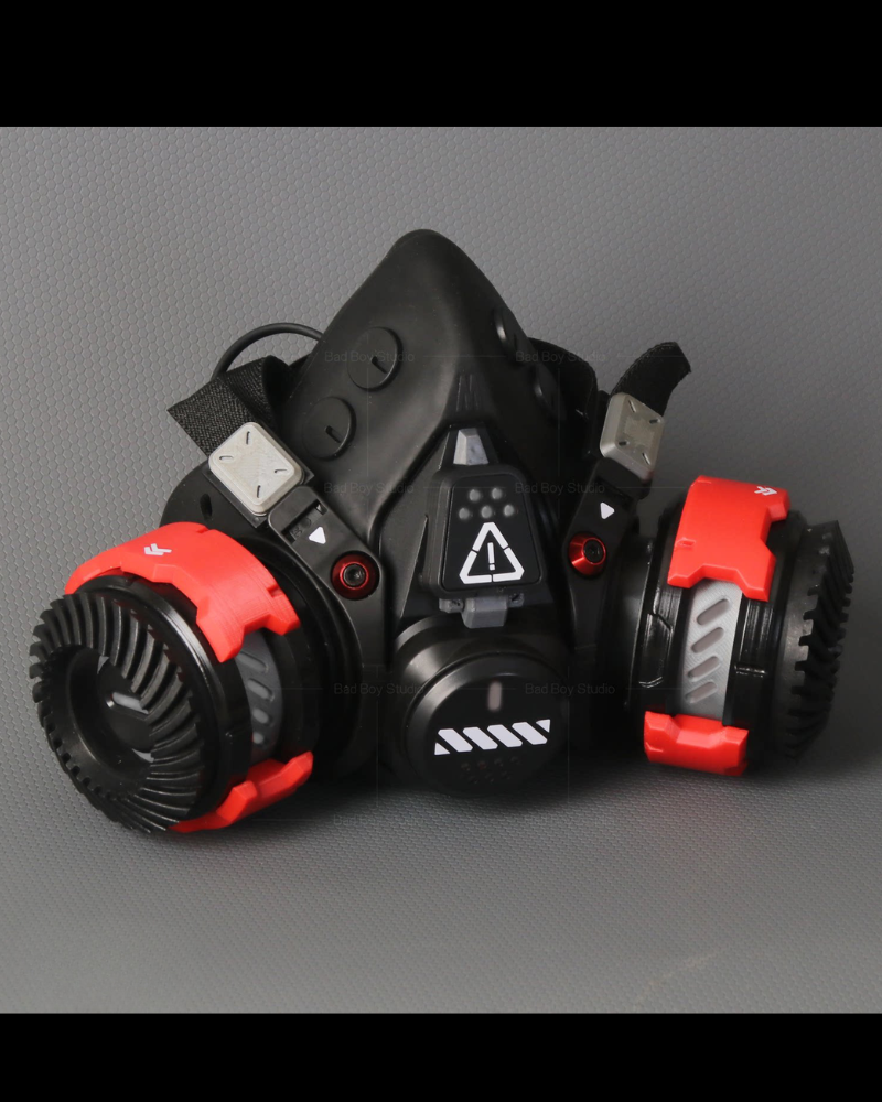 Futuristic Sci-Fi Cosplay LED Light-Up Goggles Mechanical Mask