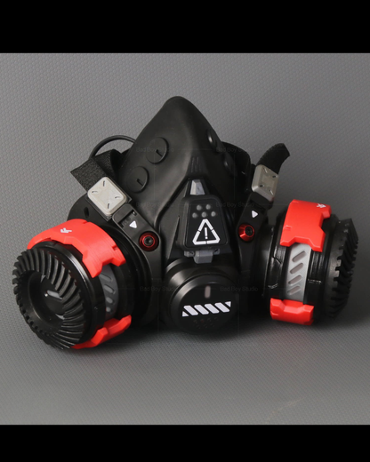 Futuristic Sci-Fi Cosplay LED Light-Up Goggles Mechanical Mask