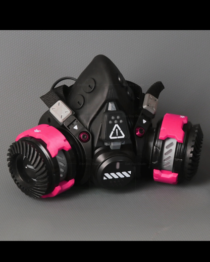 Futuristic Sci-Fi Cosplay LED Light-Up Goggles Mechanical Mask