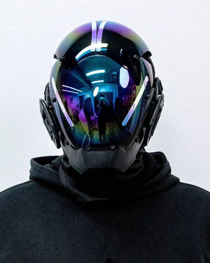 Futuristic Cyberpunk Helmet Mask