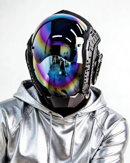 Futuristic Cyberpunk Helmet Mask