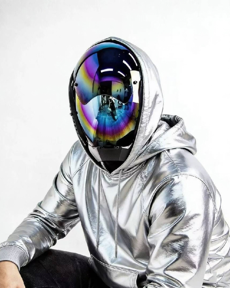 Futuristic Cyberpunk Helmet Mask