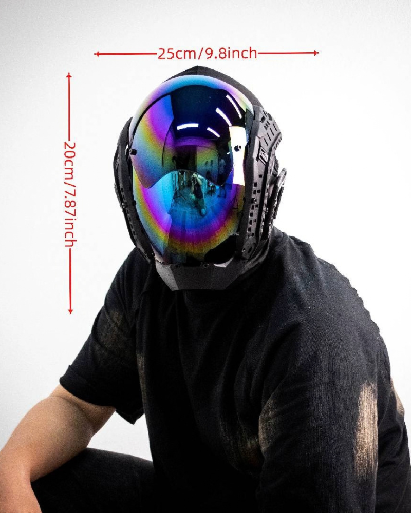 Futuristic Cyberpunk Helmet Mask