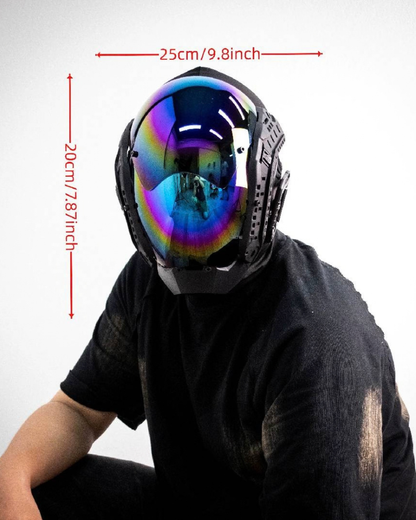 Futuristic Cyberpunk Helmet Mask