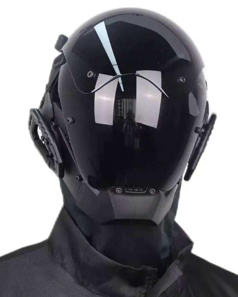 Futuristic Cyberpunk Helmet Mask