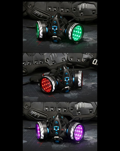 Futuristic Glowing Cyberpunk Led Mask