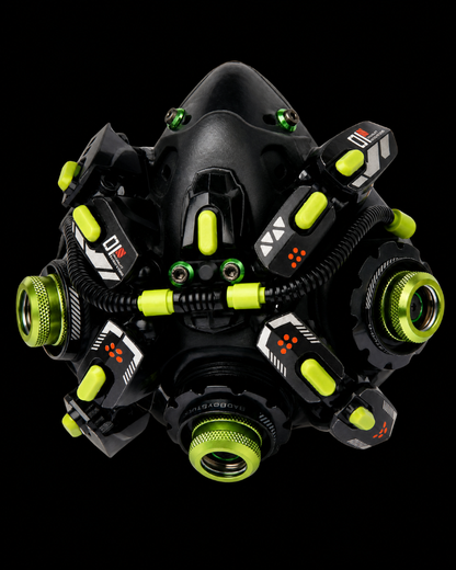 Futuristic Led Cyberpunk Goggles And Mask (Sold Separately）