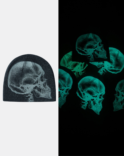 Glow-in-the-Dark Skeleton Unisex Beanie