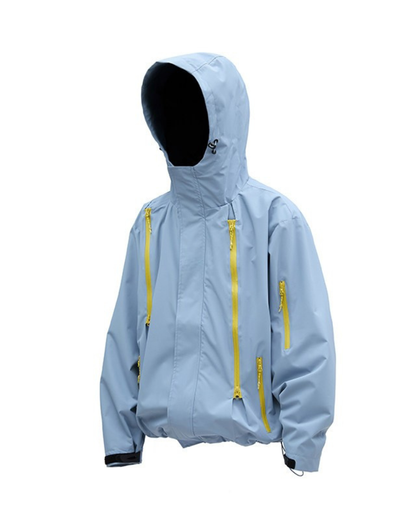 Gorpcore Water-Resistant Unisex Hooded Hardshell Jacket
