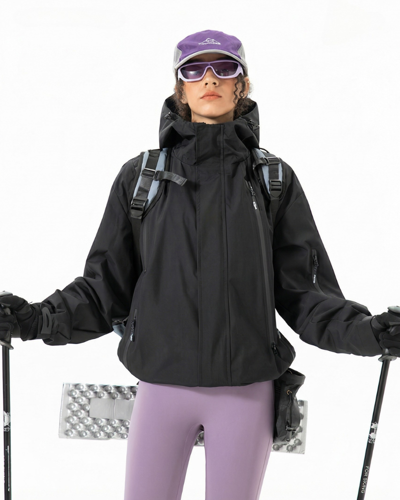 Gorpcore Water-Resistant Unisex Hooded Hardshell Jacket