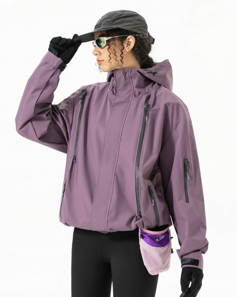 Gorpcore Water-Resistant Unisex Hooded Hardshell Jacket