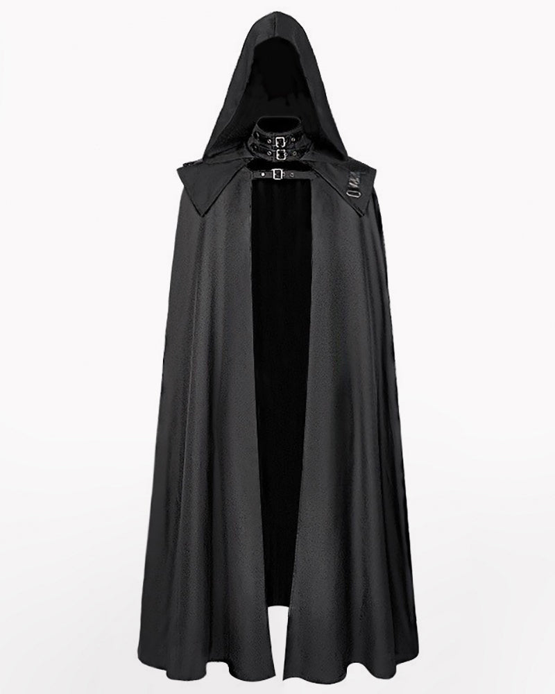 Gothic Wizard Robes Hooded Cloak – Techwear Official