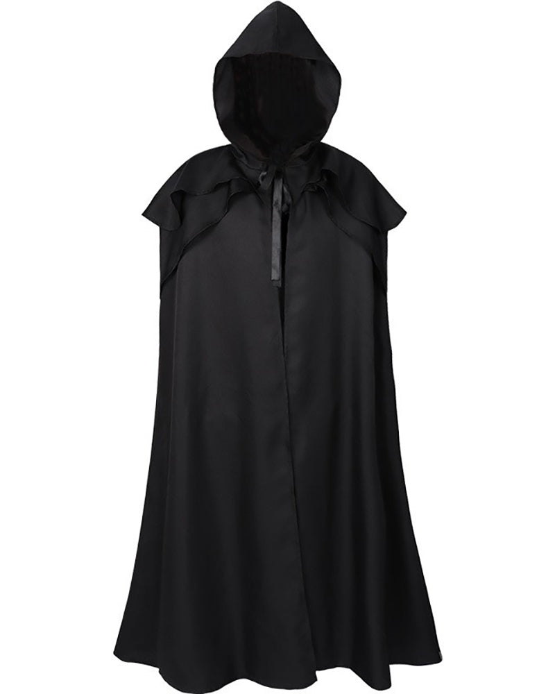 Gothic Wizard Robes Hooded Cloak – Techwear Official