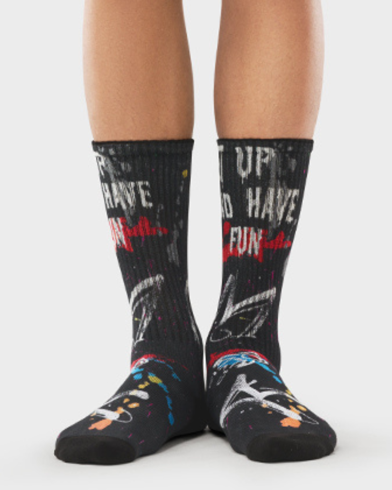 Graffiti Mid-calf Sports Socks