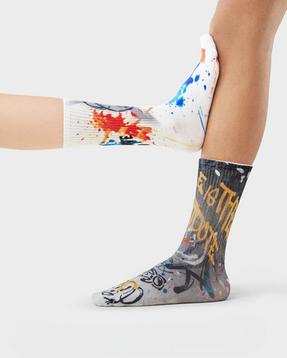 Graffiti Mid-calf Sports Socks