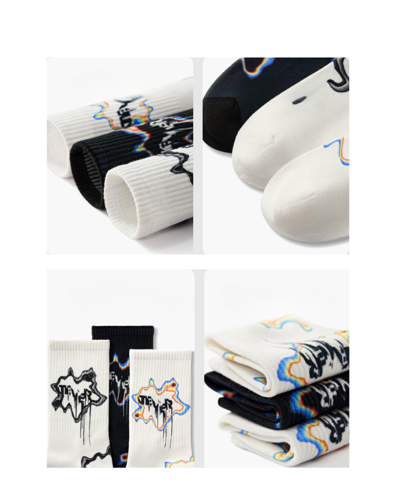Graffiti Mid-calf Sports Socks
