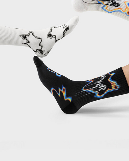 Graffiti Mid-calf Sports Socks