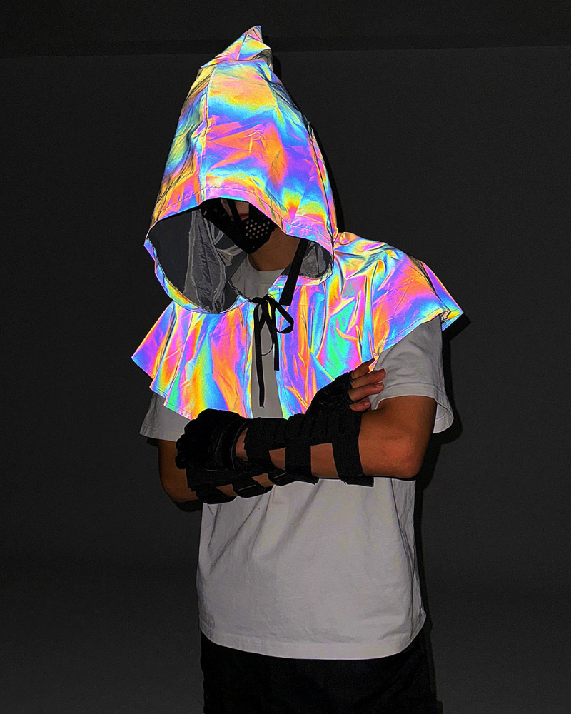 Halloween Colorful Reflective Wizard Cape