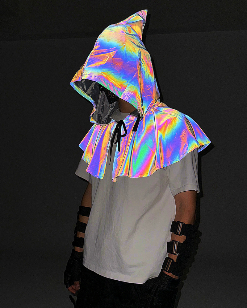 Halloween Colorful Reflective Wizard Cape