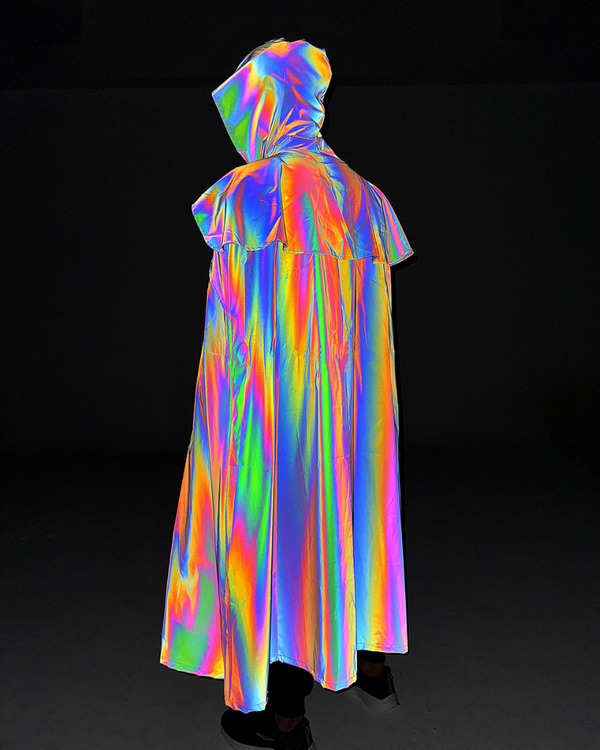 Halloween Colorful Reflective Wizard Cloak