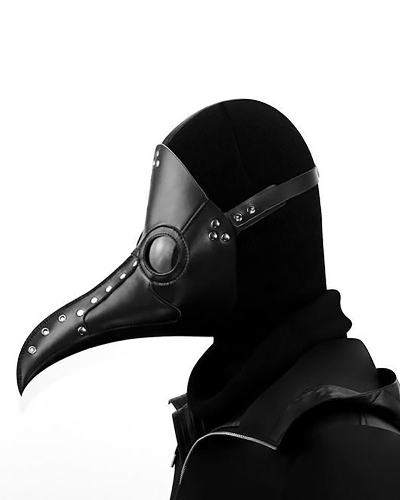 Halloween Cosplay PU Crow Mask