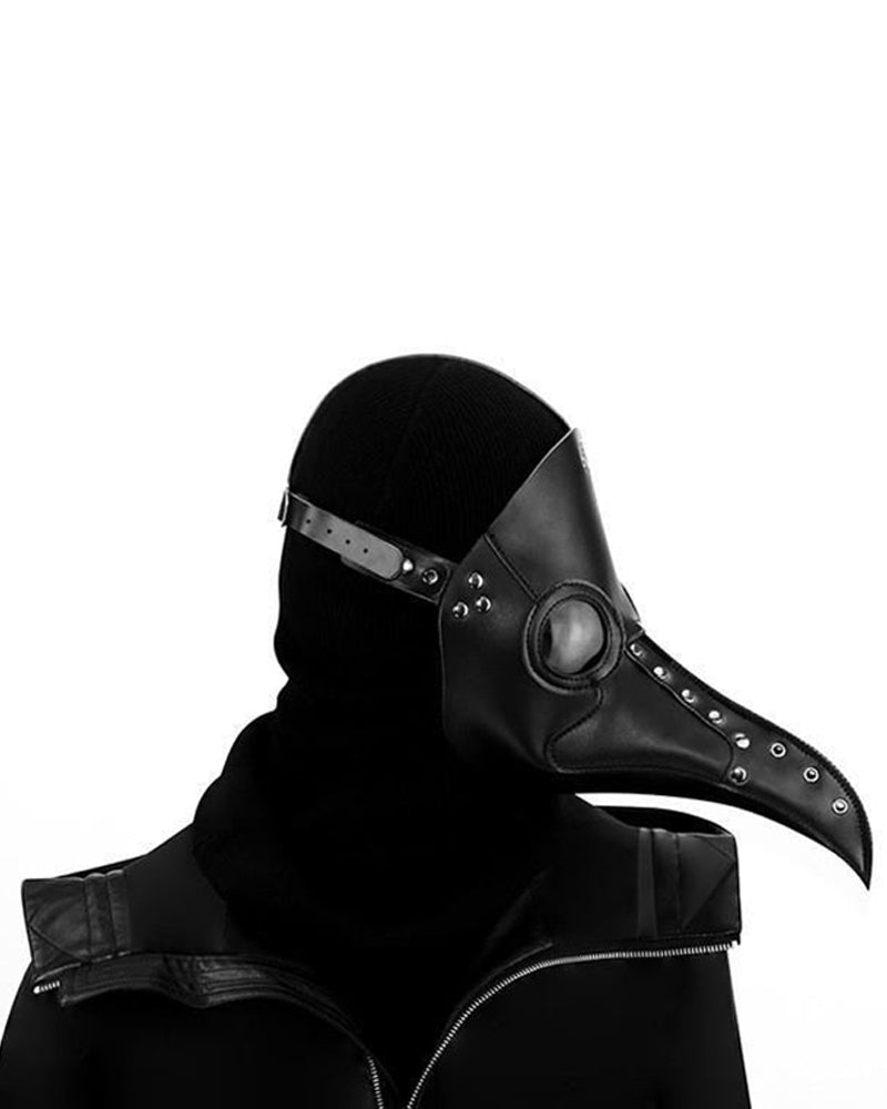 Halloween Cosplay PU Crow Mask