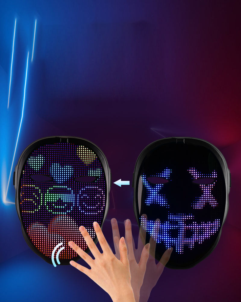 APP Changing Face Led Cyberpunk Mask