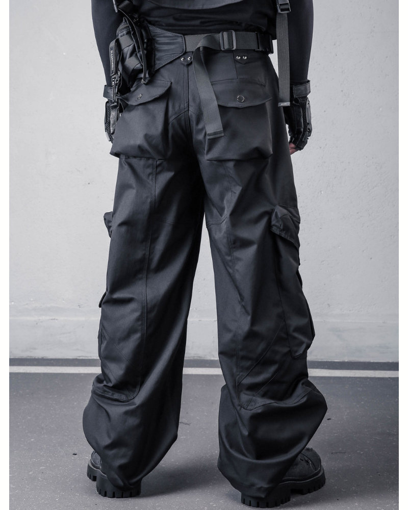Heavyweight Functional Loose Wide-Leg Cargo Pants