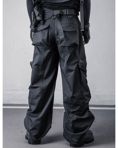 Heavyweight Functional Loose Wide-Leg Cargo Pants