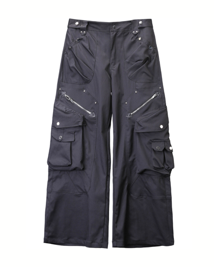 Heavyweight Functional Loose Wide-Leg Cargo Pants