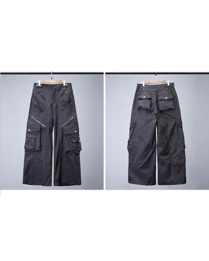 Heavyweight Functional Loose Wide-Leg Cargo Pants