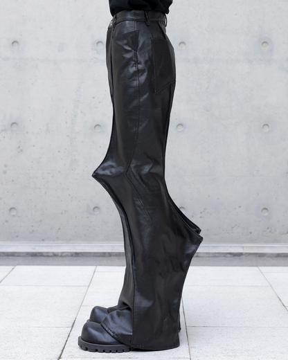 High Street Opium Style 3D-Structured Spiked Flare Pants