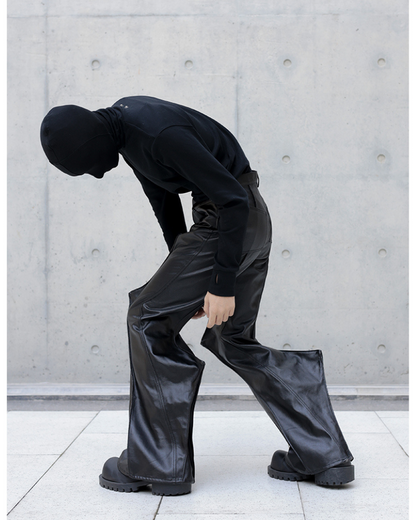 High Street Opium Style 3D-Structured Spiked Flare Pants