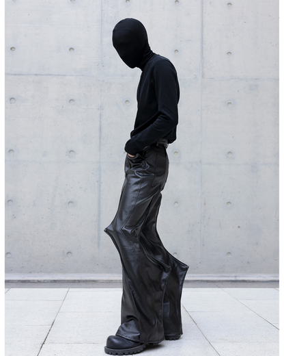 High Street Opium Style 3D-Structured Spiked Flare Pants