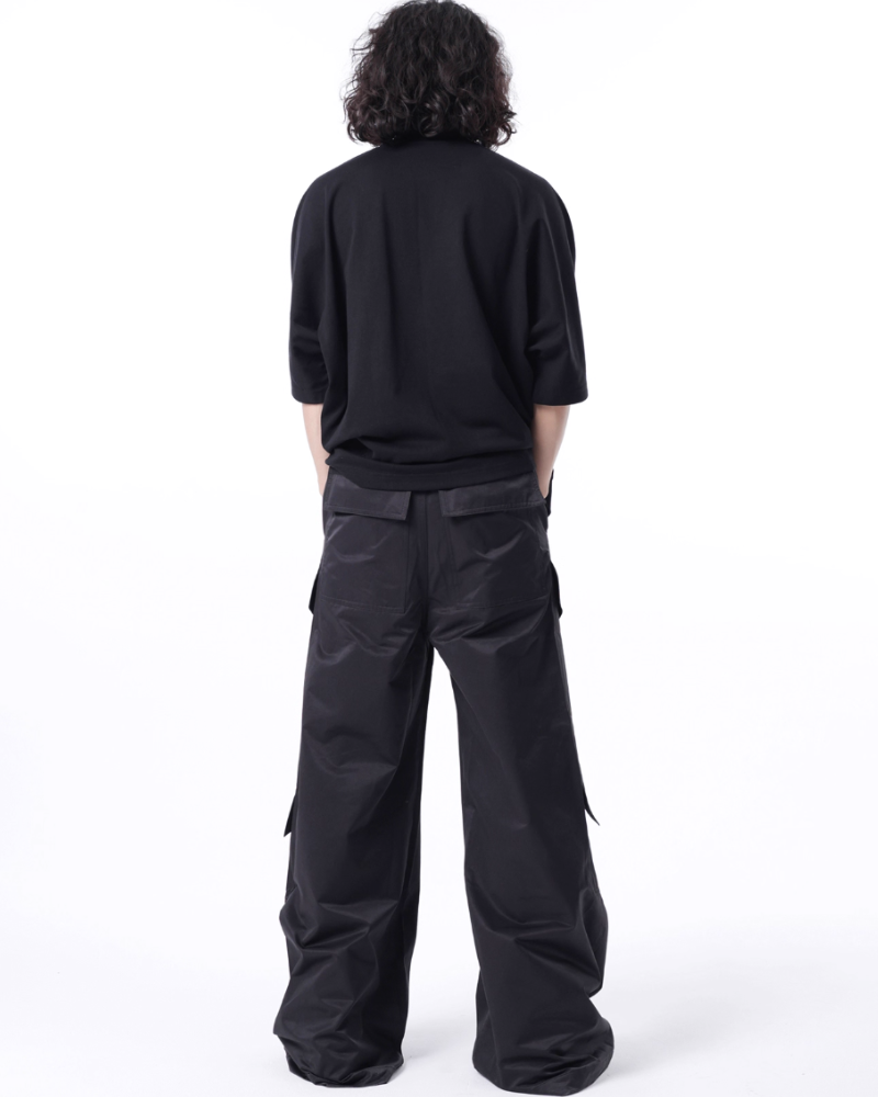 High Street Hip-Hop Cargo Wide-Leg Pants