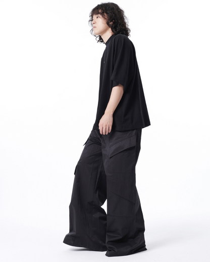 High Street Hip-Hop Cargo Wide-Leg Pants