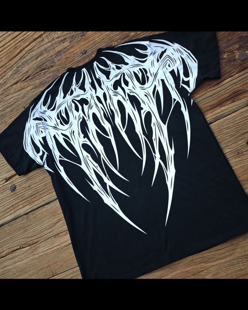 High Street Opium Style Wings Rock Graphic T-Shirt