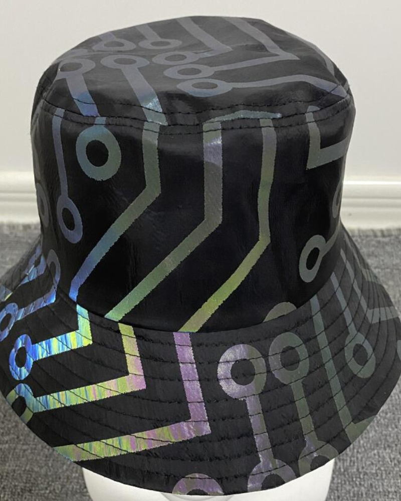 Hip Hop Rainbow Reflective Bucket Hat