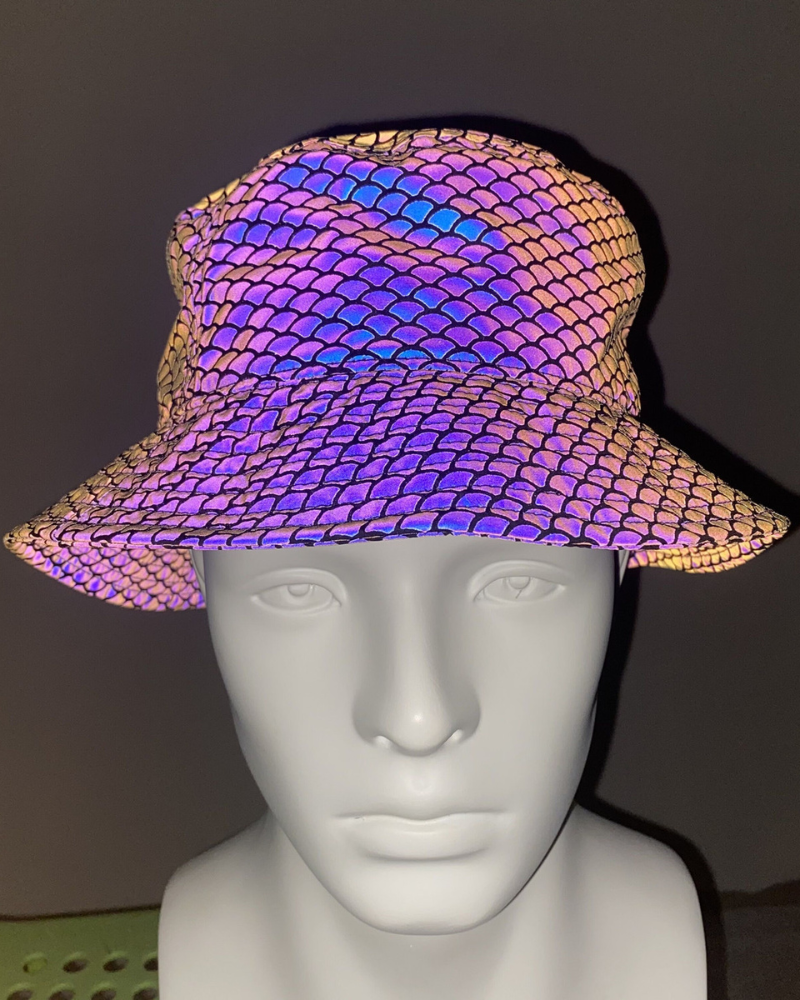 Hip Hop Rainbow Reflective Bucket Hat