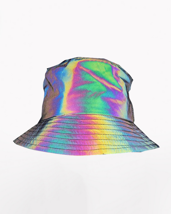 Hip Hop Rainbow Reflective Bucket Hat