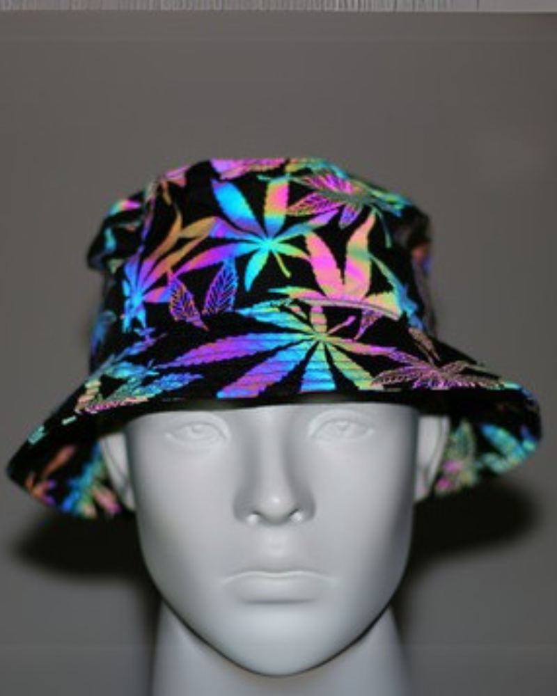 Hip Hop Rainbow Reflective Bucket Hat