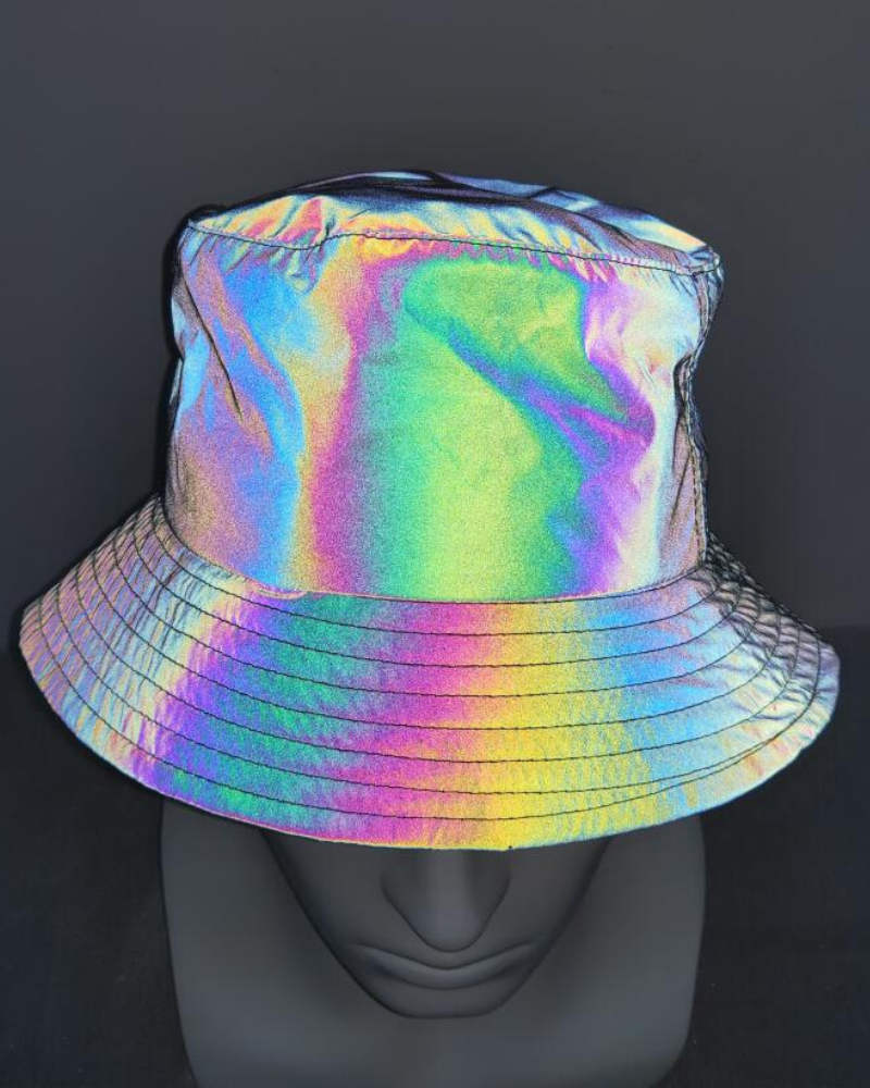 Hip Hop Rainbow Reflective Bucket Hat