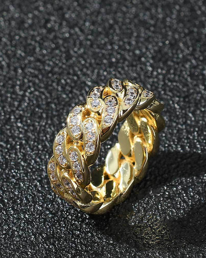 Hip Hop Iced Cuban Ring