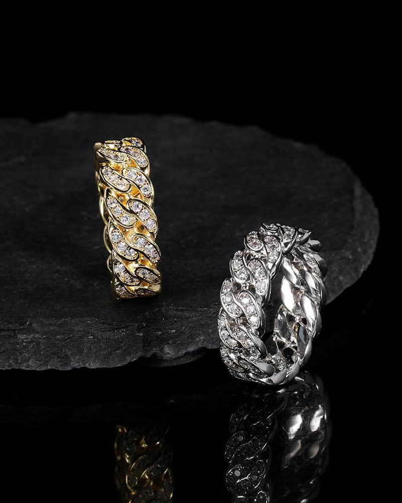 Hip Hop Iced Cuban Ring