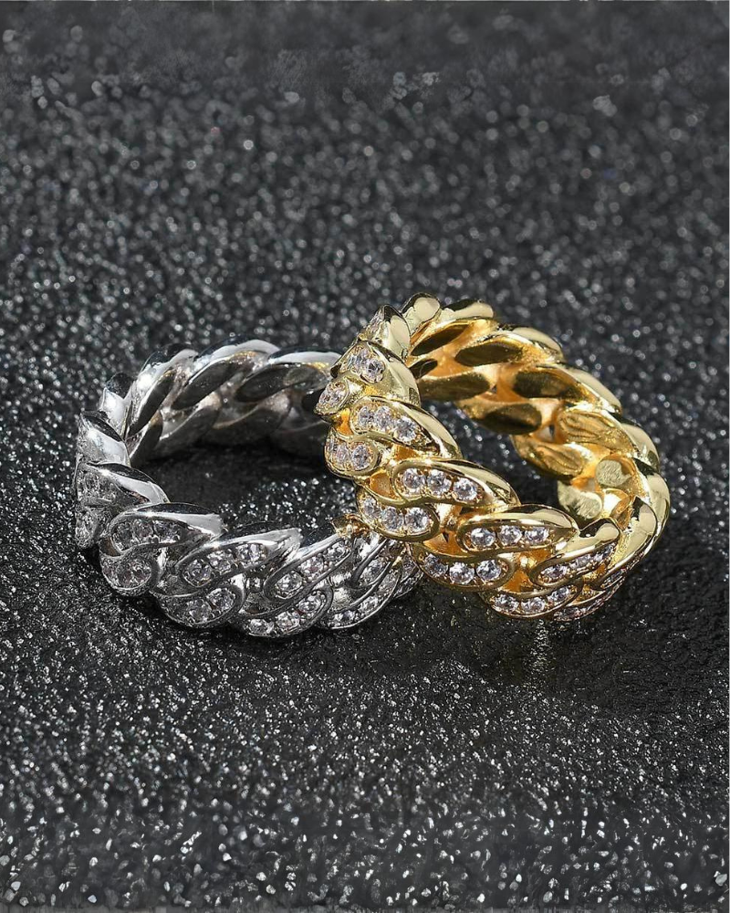 Hip Hop Iced Cuban Ring